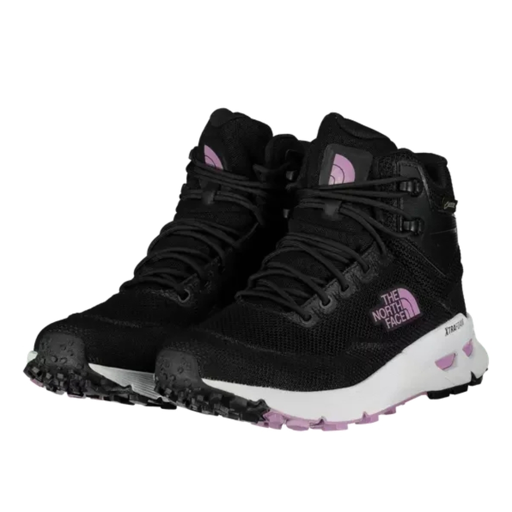 The North Face Women's Black and Lavender Athletic Shoes
